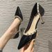 Pointed Toe Sexy Women High Heels Spring New Dress Party Shoes Summer Sandals 2024 Designer Brand Pumps Female Stilettos_vogvips.com