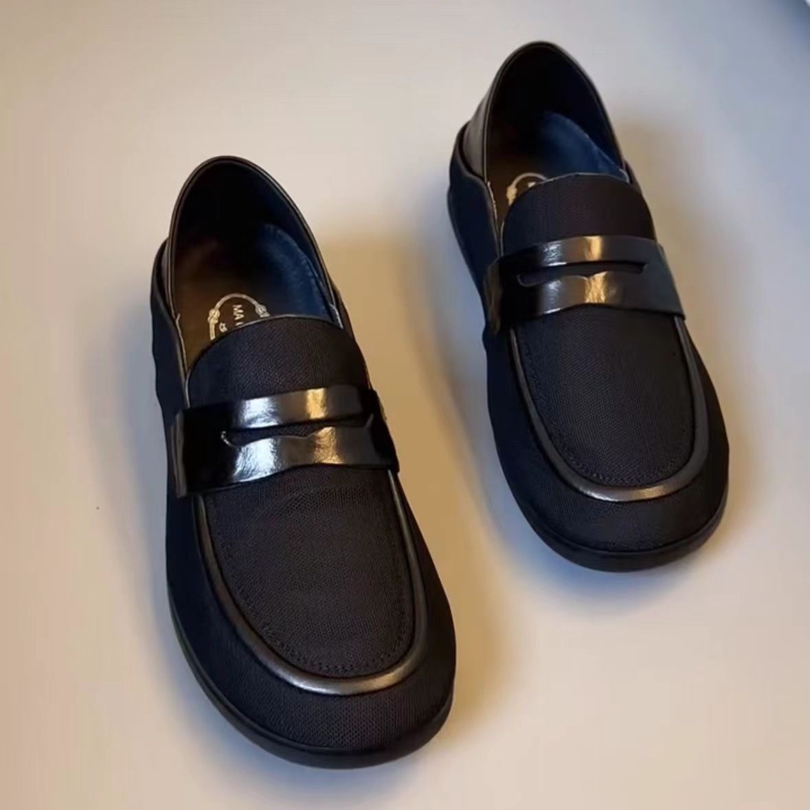 2024 Encrypted Technology Mesh New Trend Soft Sole Casual Lazy Slip-On Comfortable Versatile Loafers Men's Shoes_vogvips.com