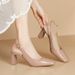 Nude Pink French-style Closed-toe Sandals Women, 2026 New Model, Gentle And Elegant, Suitable For Commuting, Versatile_vogvips.com