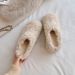 Thick Sole Height Increasing B Irkenstock Furry Shoes For Women, Fleece-Lined Warm Cotton Slippers, Winter Outdoor Sheep_vogvips.com