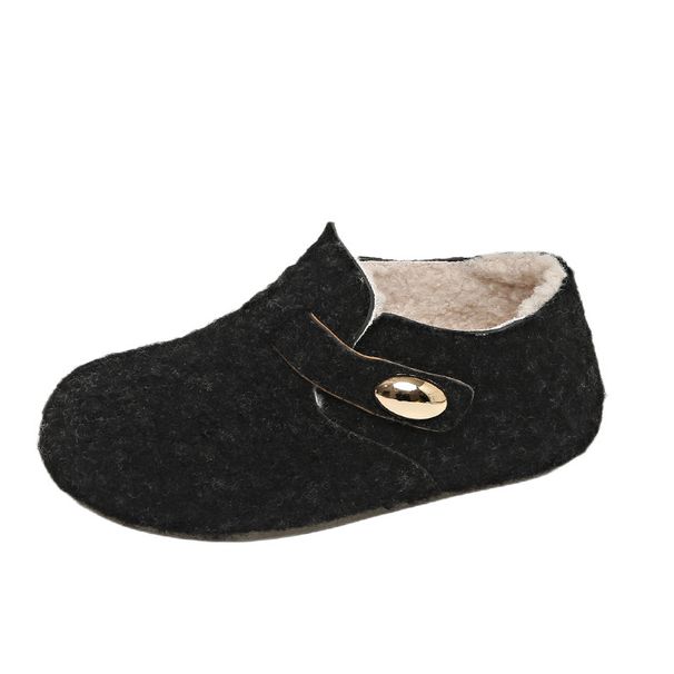 2025 Fleece-Lined Shoes For Women Winter New Korean Ins Female Student Casual Sports Loafers Street Style_vogvips.com