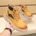 European Style Martin For Men 2025 New Retro Short Cow Suede Work Soft Sole Height Increasing Yellow Boots_vogvips.com