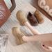 Platform Height-Increasing Petite Shoes For Women 2025 Autumn Winter Hot-Selling Big-Toe Ugly-Cute Loafers_vogvips.com