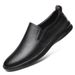 2025 New British Fashion Trend Breathable Summer Two-Layer Cowhide Hollow Casual Loafers Driving Shoes_vogvips.com