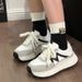 Trendy Women's Sneakers 2026 Spring/autumn New Versatile Ultra-soft Lightweight Low-heel Casual Dad Shoes Ins Trend_vogvips.com