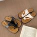Internet Celebrity Beach Sandals, Summer Trend, One Line Out, Ins Versatile Square Slippers, Women's Clip On Feet_vogvips.com