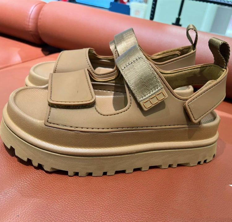 Women's Velcro Platform Sandals With Heel Lift Comfortable Versatile Casual Open Toe Design Beach Wear_vogvips.com
