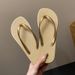 Women's Summer Flip-Flops Outdoor New Soft Sole Non-Slip Solid Color Couple Beach_vogvips.com