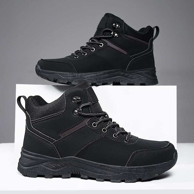 New Anti-splashing Water Mid-top Warm Outdoor Hiking Shoes Hiking Shoes_vogvips.com