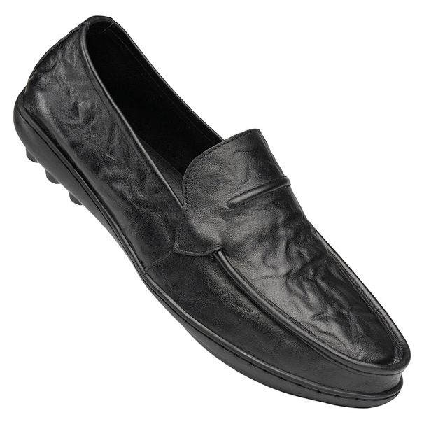 Genuine Leather Men Shoes Casual Brand Men Loafers Italian Moccasins Breathable Slip On Men Driving Shoes Chaussure Homme_vogvips.com
