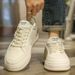 Men's White 2026 New Spring Lightweight Casual Sneakers For Teenagers, Retro Versatile Sports Breathable Trendy Shoes_vogvips.com
