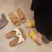 2025 Summer New Style One-Strap Cross Breathable Outdoor Open-Toe Vacation Lazy Beach Slippers_vogvips.com