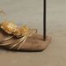 Cameido Ladies' Simple And Everyday Golden Pu Square Toe Flat Sandals_vogvips.com
