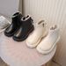 Children's Short Boots, Autumn And Winter 2025 New Style, Girls' Martin Boots, Lined, Girls' Cotton Boots, Warm, Runway Baby Boots, Fashionable_vogvips.com