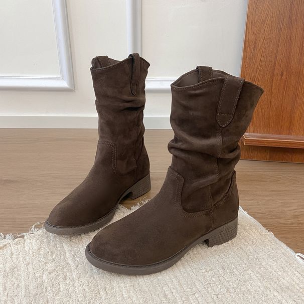 Knight Boots, Short Boots, Thick-heeled Women's Shoes, Autumn 2025 New Style Boots_vogvips.com
