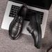 Men's Genuine Leather Dress Shoes - Business Casual Oxfords With Round Toe, Comfortable & Breathable For Daily Wear Cowhide All Match Men's Shoes_vogvips.com