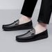 Men's Shoes Leather Style Casual Soft-soled Leather Shoes Men's Soft-soled Lazy Loafu_vogvips.com