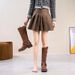 Genuine Leather Long Women, Over-the-Knee High Brown Riding Western Cowboy Boots, Martin Boots For Women_vogvips.com
