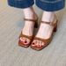 Nude High-heeled Sandals Women, 2026 New Summer Model, Square-toed, Chunky Heel, Height-increasing Slippers For Outdoor_vogvips.com