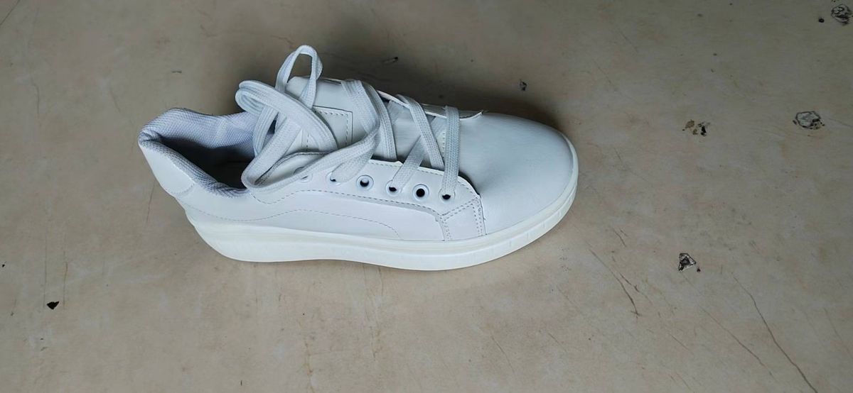 Large Size Single Women's Casual Rubber Shoes Round Toe Thick Sole Synthetic Upper No Shoe Box_vogvips.com