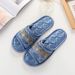 European Style Fabric Couple Slippers Unisex Indoor Use Non Slip Quiet Rubber Soles All Seasons_vogvips.com
