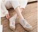 Sunflower Small Daisy Handcrafted Cotton Shoes, Mid-calf Anti-slip Cloth Shoes, Cotton And Linen Student Canvas Shoes_vogvips.com