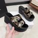 Plus Size High Heeled Sandals For Women Summer Thick Soled Buckle Shoes_vogvips.com