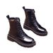 Women's Snow 2025 New Style Fleece Lined Thickened Mid-Calf Waterproof Non-Slip Leather And Wool Integrated Winter Warm_vogvips.com