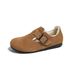 Genuine Leather Cow Suede Big Toe Cotton Style Plush Winter Women's Outdoor Furry Shoes Slip-On_vogvips.com