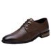 Men's Light Casual Lace-up Dress Leather Shoes Professional Work Men's Shoes_vogvips.com