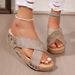 Cross Platform Slippers With Open Toe Muffins And Beach Shoes_vogvips.com