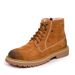 European Warm Series Spring Martin Genuine Leather Work Military Korean Style Short Desert Boots High-top Casual Men's Shoes_vogvips.com