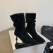 Miting Duidui Long 2024 New European And American Chunky Heel Riding Western Cowboy French Style Short Boots For Women_vogvips.com