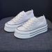 Brand Factory Store Lace Hollowed Out Breathable Fashion Trend Versatile Casual Board Shoes For Women's Shoes_vogvips.com