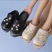 New Wear Thick Soles Stepping Shit Feeling Seaside Beach Non Slip Half Sandals_vogvips.com