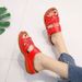 Summer New Large Anti External Wearable Wet Water Sandals Women's Fashion Slope Heel Slippers For Women_vogvips.com