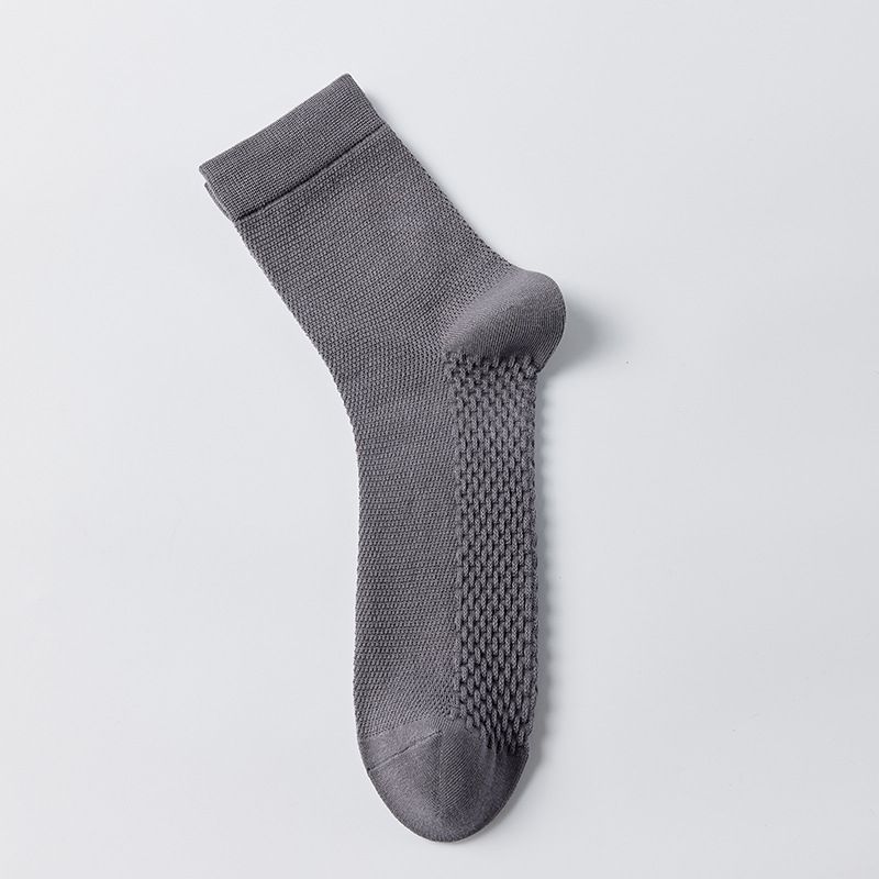 Men's Socks Antibacterial, Deodorizing And Sweat Absorbing Mid Tube Socks For Summer Business Casual Sports Cotton Socks For Spring And Autumn_vogvips.com