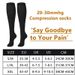 2 Pairs Compression Stockings Blood Circulation Promotion Slimming Sport Nurse Socks Anti Fatigue Comfort Knee High_vogvips.com