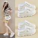 Little White Shoes Female Students Thick-soled Heightening Shoes Mesh Breathable Casual Street Shooting Shoes_vogvips.com