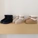 2025 Thick-soled Belt Suede Snow Boots Women's Large Size Cotton Boots Cowhide Knitted Wool Plush Versatile Shoes_vogvips.com