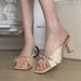Women's Vintage Heels – European Style Open-Toe Sandals With Crystals (Elegant Block Heel Slippers)_vogvips.com