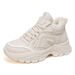 High-Top Fleece-Lined Dad Shoes For Women, Winter Thickened Warm Cotton Shoes, Thick-Soled Height-Increasing Sneakers, C_vogvips.com