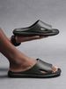 Men's Summer Casual Simple Fashion Solid Color Flat Slip-On Eva One-Piece Beach Slippers For Outdoor Home Use, Large_vogvips.com