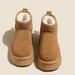 Thick Soled Snow Boots For Women, Fur Integrated Short Boots With Thick Velvet And Warm Cotton Shoes_vogvips.com