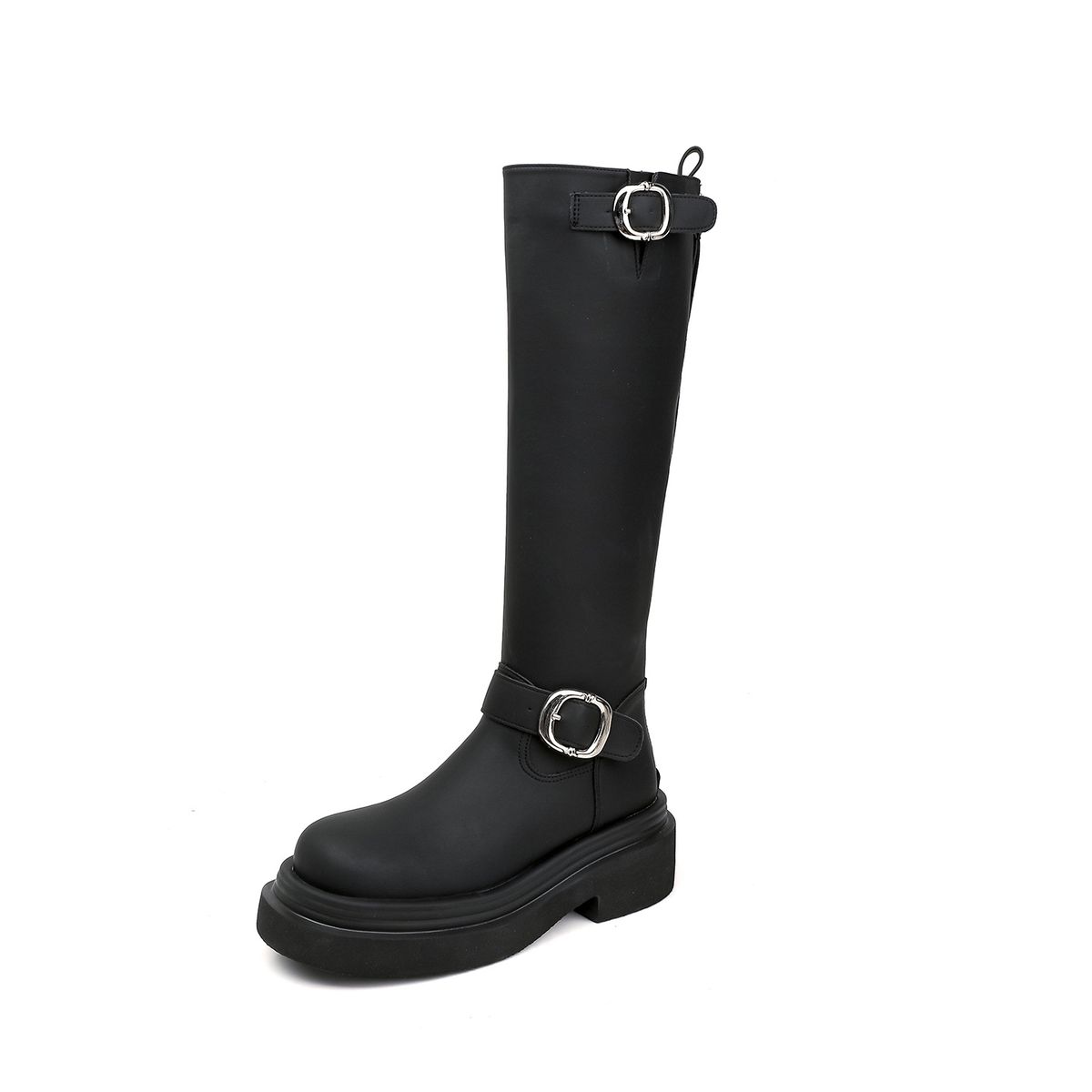 923-1 Over-the-Knee For Women 2025 Autumn Winter New Black Wide Slimming Thick Sole Heightening Long Boots_vogvips.com