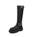 923-1 Over-the-Knee For Women 2025 Autumn Winter New Black Wide Slimming Thick Sole Heightening Long Boots_vogvips.com