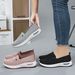 Women's shoes Breathable light comfortable casual shoes flying woven shoes_vogvips.com