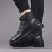 Thick-fur-lined Warm Men's Leather Slip-on Boots With Anti-slip And Wear-resistant Properties, Casual Shoes, Wool Insulation For Warmth._vogvips.com