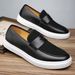 .Large Size 4748 British Style Men's Leather Shoes - One-piece Slip-on Loafers For Sports And Casual Wear, Versatile For Men._vogvips.com