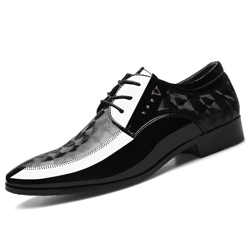 And Spring Autumn 2025 New Leather Men's Korean Edition Trendy British Style Pointed Large Size Versatile Work Wedding_vogvips.com